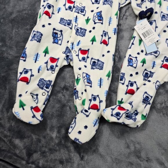 Weeplay Fleece Pajama Set 3–6M NWT 2-Pack Baby Footies Happy Camper Print - Picture 11 of 12